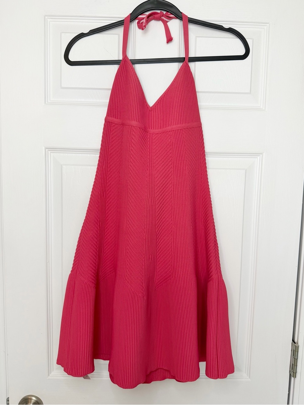 Herve Leger Size XS • Pink Halter Mini Dress Formal Cocktail.